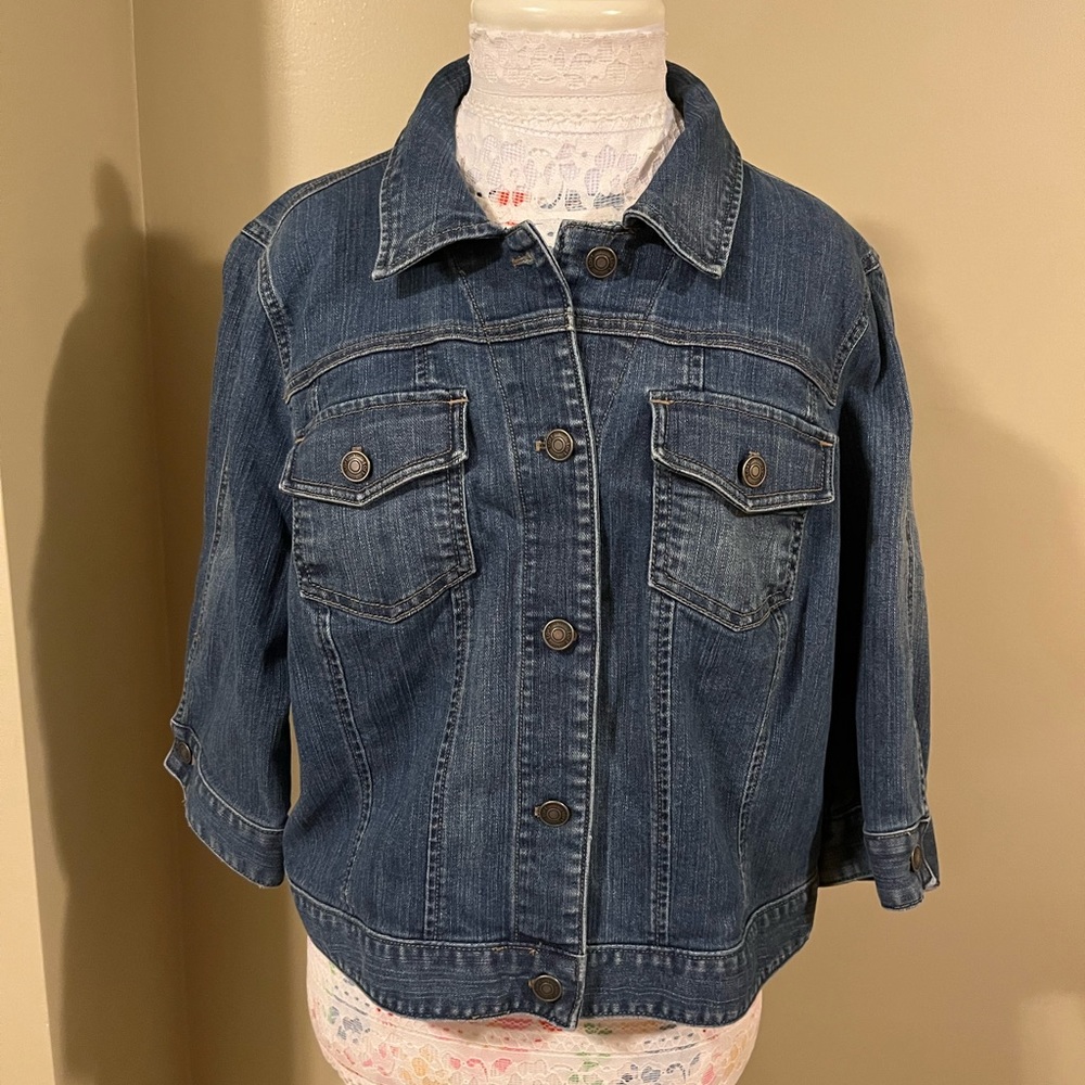 🍃LOFT 3/4 SLEEVE DENIM JACKET🍃